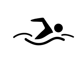 Swimming icon isolated on white background. Swimming icon. Swimming icon vector. Swimming icon
