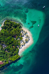 Caribbean beach in the paradise