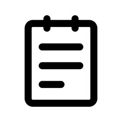 notes line icon