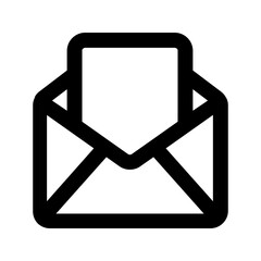 open mail line icon