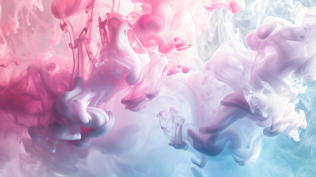 Background wallpaper with flowing soft ink splash