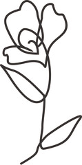 Flower One Line