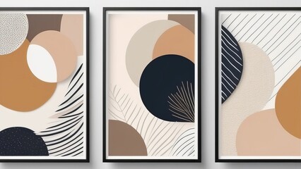 set of cards with background