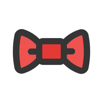 recommend clip art: bow tie outline color icon