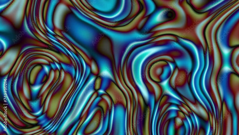 Poster colorful seamless fluid art abstract background. animation. loop animation