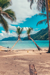 Caribbean beach in the paradise
