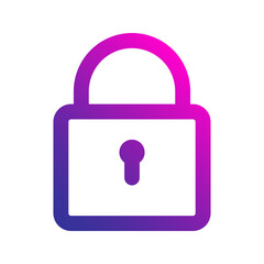 lock gradient icon