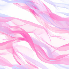 A pink and blue seamless pattern with a white background in the style of flowing fabrics - 749752267