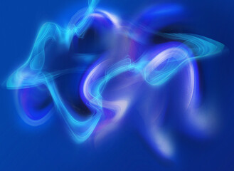 Abstract blue wave blurry background