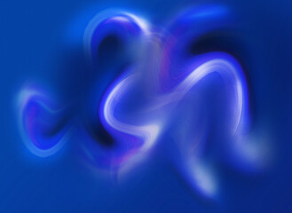 Abstract blue wave blurry background