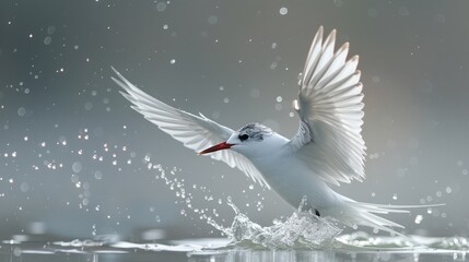 white winged tern bird wildlife photography  - obrazy, fototapety, plakaty