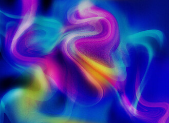 Abstract blue wave blurry background