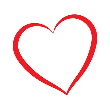 vector love icon sign. heart illustration, valentine symbol design eps 10 