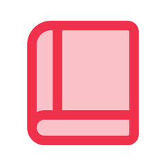 book outline fill icon