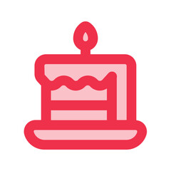 Fototapeta premium cake outline fill icon