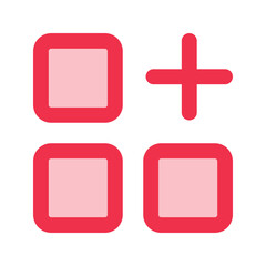 Fototapeta premium category outline fill icon