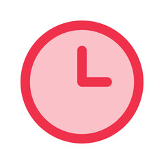 clock outline fill icon