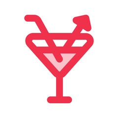 cocktail outline fill icon