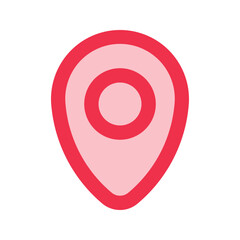 location outline fill icon