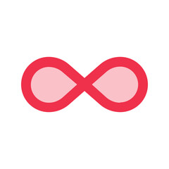 Fototapeta premium loop outline fill icon