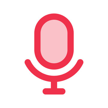 recommend clip art: mic outline fill icon