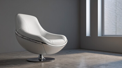 Futuristic sofa interior modern chair generative ai