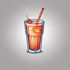 Cute Drink Cartoon Design Very Cool