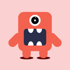 cartoon monster