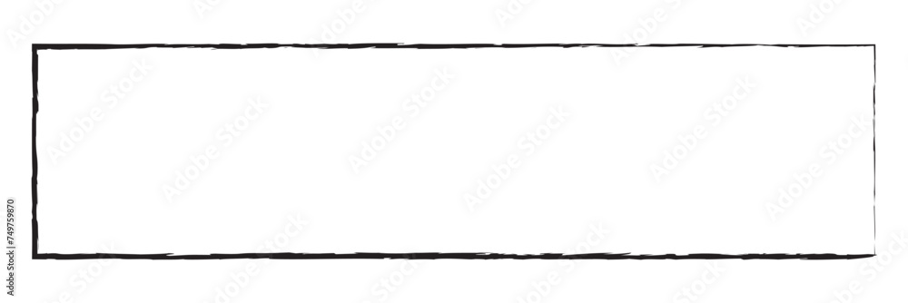 Poster scribble, sketch lines rectangle frame. squiggly, zig-zag, criss -cross doodle lines rectangular bor
