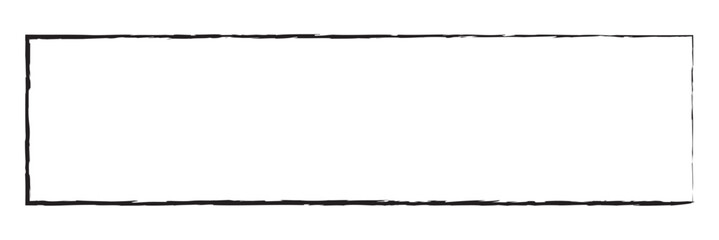 Scribble, sketch lines rectangle frame. Squiggly, zig-zag, criss -cross doodle lines rectangular border. black  lines rectangle frame.