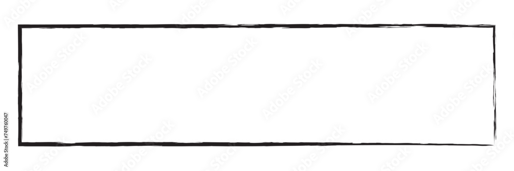 Poster scribble, sketch lines rectangle frame. squiggly, zig-zag, criss -cross doodle lines rectangular bor
