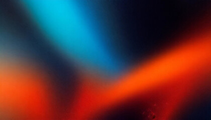 Fototapeta premium Chromatic Explosion: Orange, Blue, Red, and Black Gradient Noise Texture Background