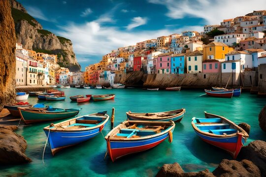 cinque terre country generated by AI technology