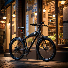 Fototapeta premium bicycles at night