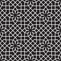 Seamless pattern with intersecting stripes. Abstract pattern in Arabic style.