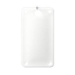 A blank plastic blister pack with a hang hole isolated on transparent background, png