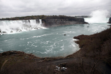 Fototapeta premium Horseshoe waterfall view from the canadian side - Niagara fall - Ontario - Canada