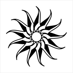 Tribal Tattoo Sun M_2208006