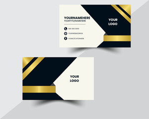 Modern business card template .Flat design vector abstract creative. Creative and clean corporate business card. Vector illustration Double-sided creative business card vector design template.