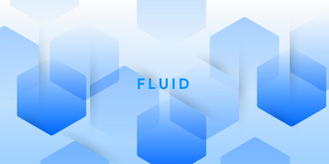 Modern innovative blue hexagon element future illustration background