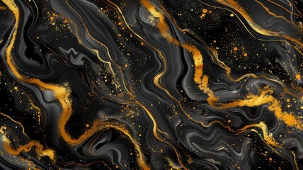 black gold marble elegance background