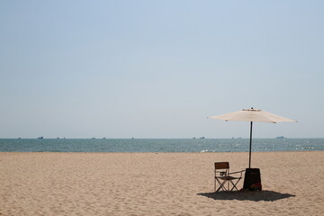 Tropical beach in Saengchan Beach