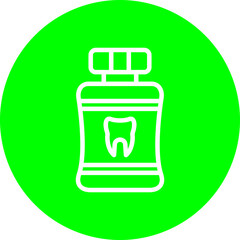 Mouthwash Vector Line Multi Circle
