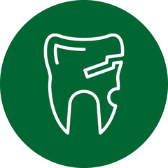 Broken Tooth Vector Line Multi Circle