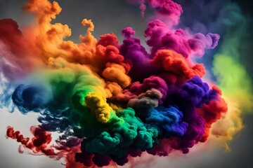 Obraz na płótnie Canvas background with rainbow