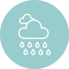 Rain Vector Line Multi Circle