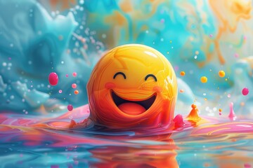 Smiling yellow summer background banners design, Hello Summer poster or banner