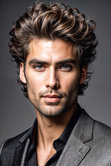 Obraz premium Intellect Unveiled: A Portrait of Youthful Brilliance Sharp Vision, Sharper Mind: Poised for Success