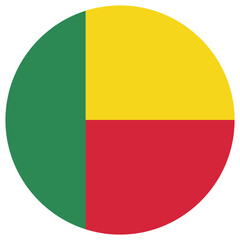 benin national flag, transparent background