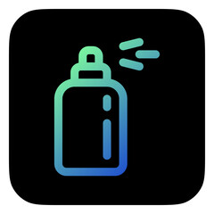 Obraz premium Editable spray perfume vector icon. Barbershop, lifestyle, grooming. Part of a big icon set family. Perfect for web and app interfaces, presentations, infographics, etc